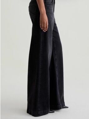 NEW with TAGS - AG Adriano Goldschmied Wide-Leg High-Rise Jeans in Black
